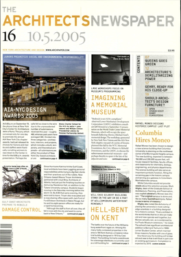 Architectsnewspaper 16 10.5.2005