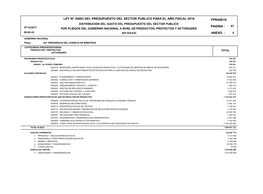 Ley Nº 30693 Del Presupuesto Del Sector Publico Para El Año Fiscal 2018