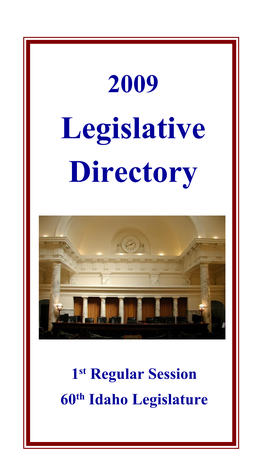 2009 Legislative Directory