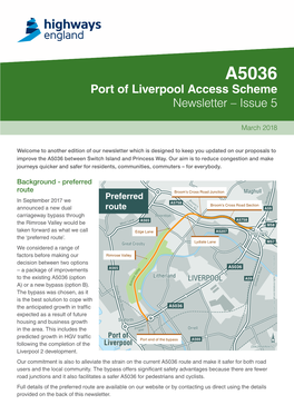 Port of Liverpool Access Scheme Newsletter – Issue 5