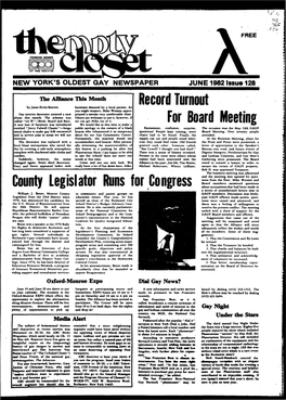 JUNE 1982 Issue ^26 Ibe Amance Tua Mmot Record Turnout Hy Janet Ervin-Reeves Furniture Donated by a Local Person