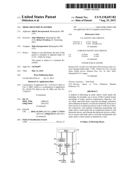 (12) United States Patent (10) Patent No.: US 9,118,693 B2 Mikkelsen Et Al