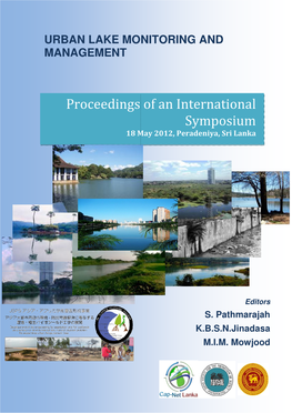 Proceedings of an International Symposium 18 May 2012 , Peradeniya, Sri Lanka