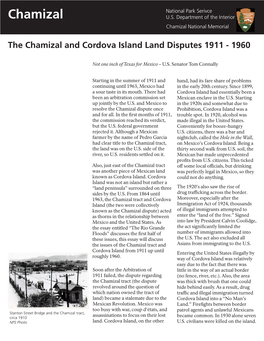 The Chamizal and Cordova Island Land Disputes 1911 - 1960