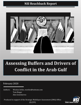 NSI Reachback A9 Assessing Buffers and Drivers of Conflict in The
