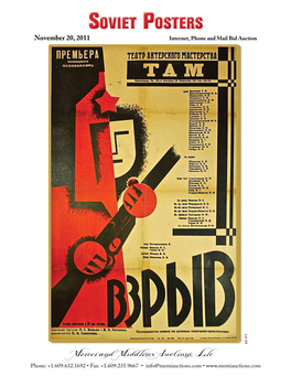 Soviet Posters November 20, 2011 Internet, Phone and Mail Bid Auction Lot 34