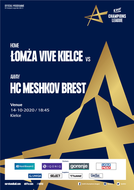 ŁOMŻA VIVE KIELCE Vs HC MESHKOV BREST