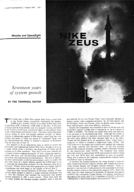 Nike Zeus: Seventeen Years of System Growth