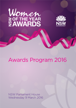 Awards Program 2016