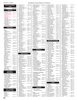 98 Franklin County Points of Interest PARKS