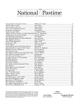 Download the PDF of the National Pastime, Volume 17