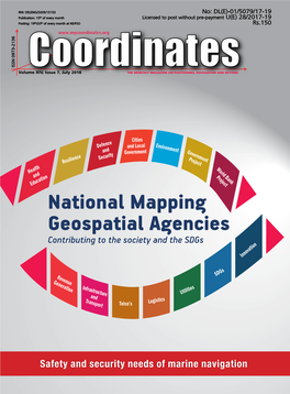 National Mapping Geospatial Agencies Contributing to the Society and the Sdgs