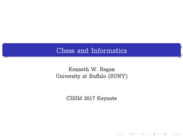 Chess and Informatics