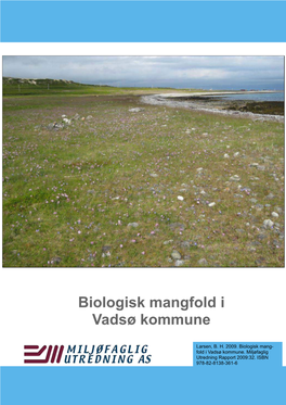 Biologisk Mangfold I Vadsø Kommune