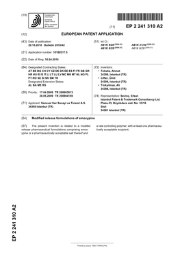 Modified Release Formulations of Emoxypine