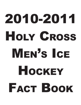 2010-2011 Hockey Media Guide.Indd