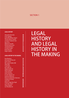 Legal History and Legal History in the Making