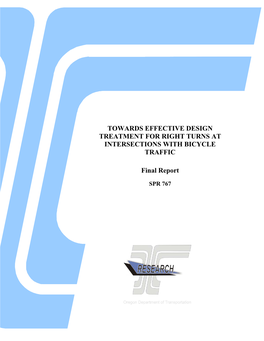 Towards Effective Design Treatment for Right Turns at Intersections with Bicycle Traffic