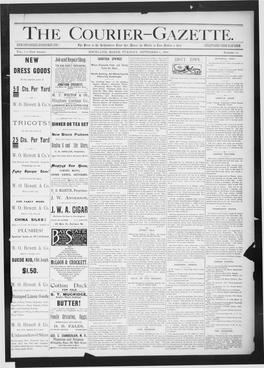 Courier Gazette : September 3, 1889