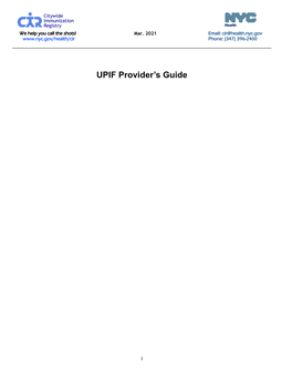 Universal Provider Interface Format (UPIF)