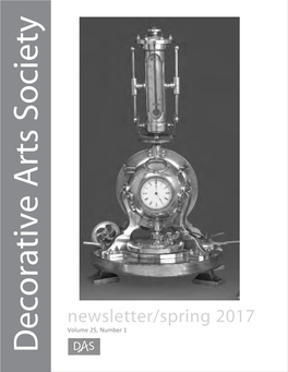 Newsletter/Spring 2017 the DAS DAS the Decorative Arts Society, Inc