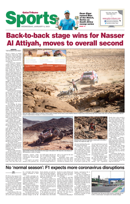 Back-To-Back Stage Wins for Nasser Al Attiyah, Moves to Overall Second