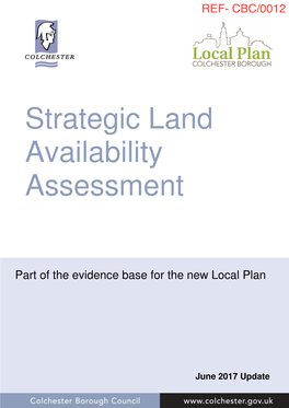 Strategic Land Availability Assessment