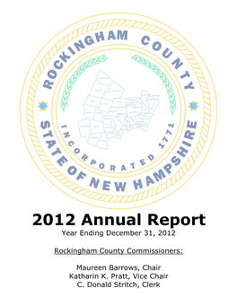 2012 Annual Report Year Ending December 31, 2012