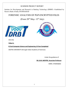 FORENSIC ANALYSIS of PGP-ENCRYPTED FILES (From 20Th May- 15Th July)