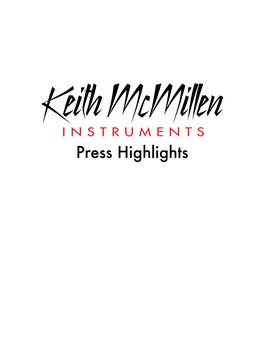 KMI Press Highlights