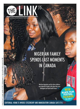 Nigerian Family Spends Last Moments in Canada
