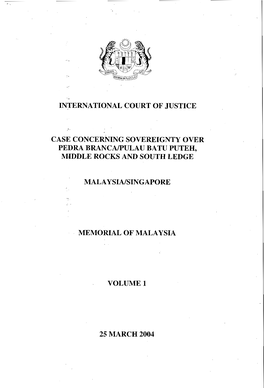 International Court of Justice Pedra Brancapulau