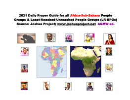 2021 Daily Prayer Guide for All Africa-Sub-Sahara People Groups