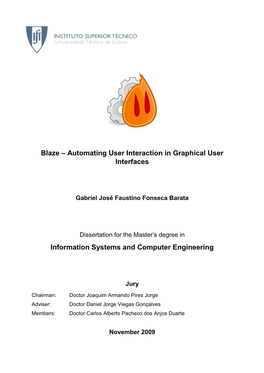 Blaze – Automating User Interaction in Graphical User Interfaces