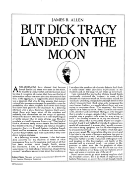 But Dick Tracy Landed on the Moon