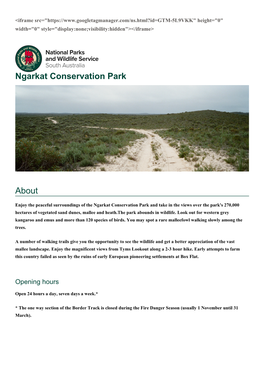 Ngarkat Conservation Park About