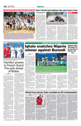 Ighalo Snatches Nigeria Winner Against Burundi