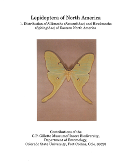 Lepidoptera of North America 1