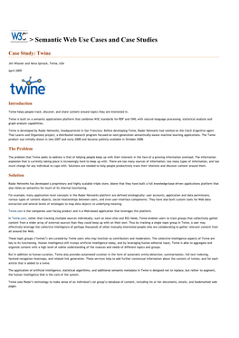 Case Study: Twine
