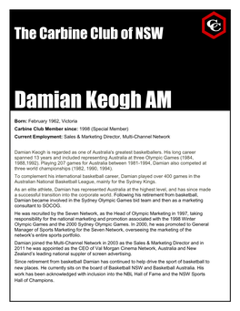 Damian Keogh AM