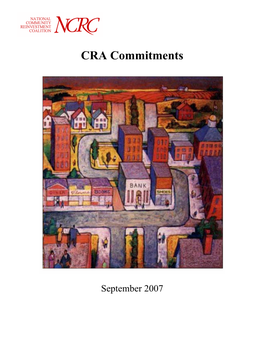 CRA Commitments