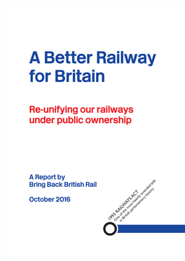 A Better Railway for Britain