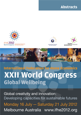 International Federation for Home Economics XXII World Congress Global Wellbeing