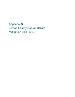 Benton County, Washington Natural Hazard Mitigation Plan 2019 Revision
