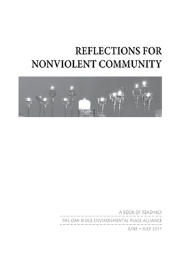 Reflections for Nonviolent Community