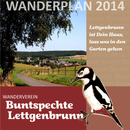 Wanderplan Wanderverein Buntspechte Lettgenbrunn 2014.Cdr
