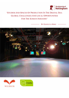 Studios and Spaces of Production in the Digital Era: Global Challenges and Local Opportunities for the Screen Industry’