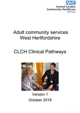 Adult Community Services West Hertfordshire CLCH Clinical