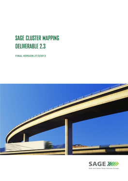 Sage Cluster Mapping Deliverable 2.3