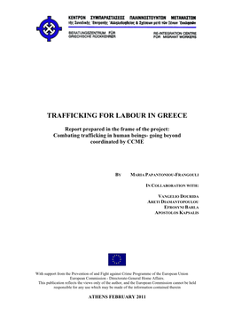 Trafficking for Labour in Greece